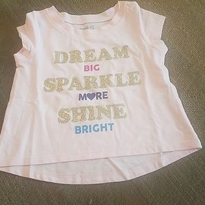 Light pink "dream big, sparkle more, shine bright"